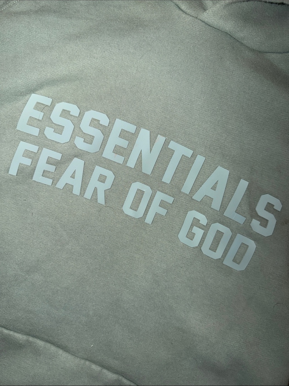 Fear of God Essentials Pullover Hoodie - Sage Green - Picture 5 of 7